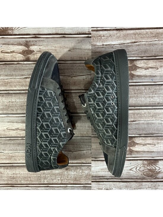 MCM Terrain Lo Monogram Jacquard sneaker Sz 42 US 9 color black grey made Italy main image 7